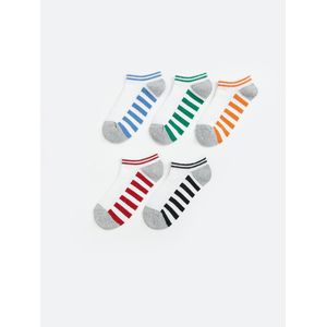 LC Waikiki Striped Boy's Trainer Socks 5 Pack