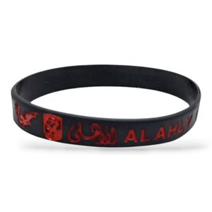 3Diamonds Al ahly club logo Silicone Rubber Elasticity Wristband Wrist Bracelet Generic Kit 2 Pieces Of Rubber