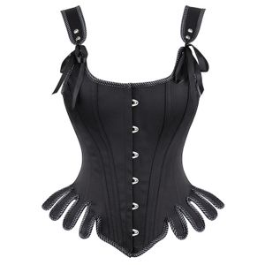 Fashion Corset Vintage Steel Bone Court Bone Corset-Blue