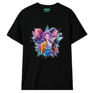 Black Cotton T-shirt  K-pop Demon Hunters