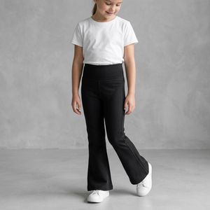 AlNasser Toddler Girls Wide Leg Leggings - Black