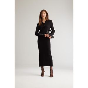 Defacto Basic Solid Midi Knitwear Pencil Skirt