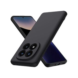 جراب سيليكون لهاتف شاومي ريدمي نوت 14 برو 4G - حماية فائقة، أسود