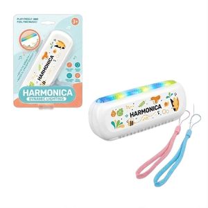 Harmonica Dynamic Lighting Musical Toy – White