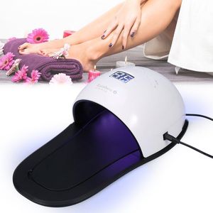 UV LED Nail Lamp 48W Professional Nail Dryer for Gel Polish Curing with Smart Sensor 30 LEDs Dual Light 365+405nm Fast Dry Manicure Pedicure Timer Display Removable Tray