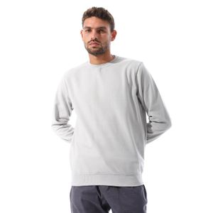 Andora Plain Basic Men Slip On Sweatshirt - Grey