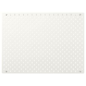 Pegboard SKÅDIS pegboard, white, square, wall-mountable, acrylic paint & steel, versatile home organiser.
