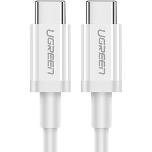 Ugreen USB-C to USB-C 2.0 Cable 1.5M White ABS Cover 60W Fast Charging 480Mbps Data Transfer American Quality 1-Year Warranty
