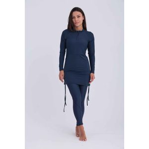 Libra Contour Zip Top - Midnight Wave
