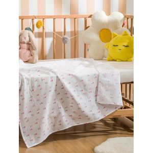 LC Waikiki Floral Print Baby Girl Muslin Swaddle, 90X100 Cm