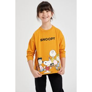 Defacto Knitted Sweat Shirt - Yellow