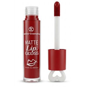 Sandra Cosmetics Matte Lip Gloss, Liquid Lipstick with Heart Handle Applicator, Matte Lip Color 141