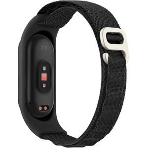 حزام رياضي نايلون من نكست ستور متوافق مع شاومي مي باند 3/4 / 5/6 / 7 - حزام رياضي ناعم وقابل للتنفس مصنوع من النايلون مع خطاف معدني للنساء والرجال