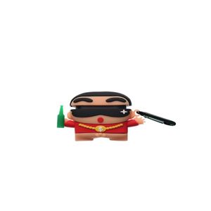 جراب سيليكون ناعم مقاوم للصدمات، جراب جديد ثلاثي الأبعاد بتصميم كرتوني لطيف ومرح مع سلسلة مفاتيح لسماعات AirPods Pro 2