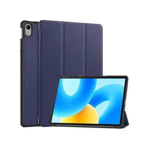 جراب حماية ذكي لجهاز هواوي ميت باد 11.5 بوصة (إصدار 2023) مع حامل قلم، جراب خلفي قابل للطي من مادة TPU الناعمة، جراب حماية ذكي قابل للطي، وظيفة التنبيه والسكون التلقائي (أزرق)