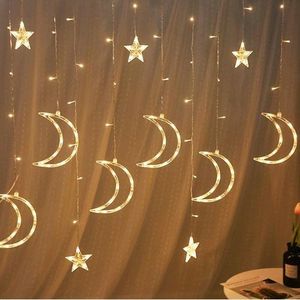 ستارة نور رمضانيه وورم ليد هلال ونجمة لديكور رمضان