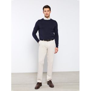 LC Waikiki كنزة تريكو رجالية بأكمام طويلة وياقة دائرية