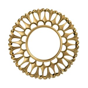 Diameter 80mm Silver Unfinished Mini Round Mirrors Light Gold