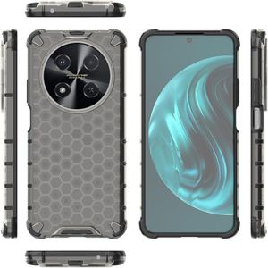 متوافق مع غطاء حقيبة Huawei Nova 12i 4G، متوافق مع حقيبة Huawei Nova 12i 4G العسلية الممتصة للصدمات باللون الأسود