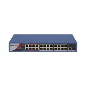 Hikvision DS-3E0326P-E/M(B) Unmanaged PoE Switch, 24 Port Fast Ethernet