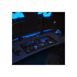 General  World Map Gaming Mouse Pad 70 X 30 cm – Anti Slip Base, Easy to Clean, Locking Edge