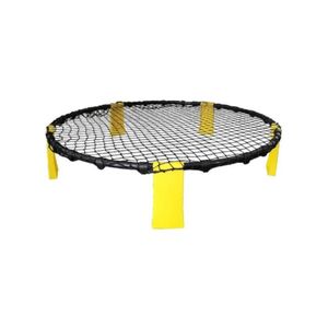 مجموعة لعبة سبايك بول المحمولة للكرة الشاطئية الشبكية المستديرة، 3 كرات مع حقيبة خارجية