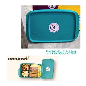 1pc Solid Lunch Box, Small PP Food Container For Home