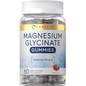 Premium Vital Magnesium Glycinate Gummies - Delicious High Absorption Mineral Support for Daily Structural Balance & Vitality, 60 Count Bundle with Practical Pill Box, Monthly Wellness Kit