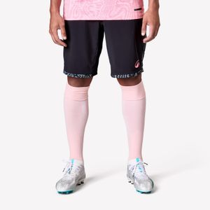 Decathlon شورت كرة قدم للكبار - أسود/رمادي/بينك