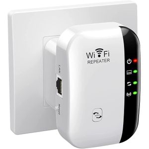 جهاز مقوي ومكرر إشارة الواي فاي (Wi-Fi Repeater) بمنفذ LAN وزر WPS