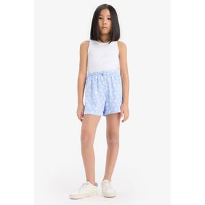 Defacto Floral Viscose Shorts Girls'