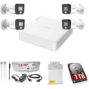Hikvision  4-CH Smart Hybrid Kit.