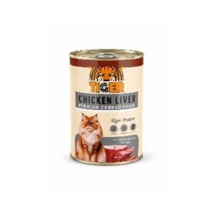 Tiger Wet Food cat can food chicken liver 400 gm