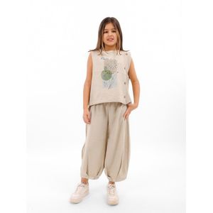Choice Girls' Linen-Look Floral Lounge Set - Code 6062