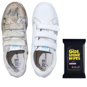 مناديل مبللة ملمعة فورية - للأحذية والجلود - عبوة 80 منديل بغطاء محكم