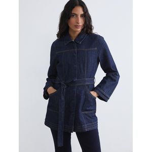 LC Waikiki Women's Denim Jacket With A Shirt Collar