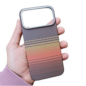 Compatible with Warm Flannel Plaid Cloth Case iPhone 17 Pro Max Strong in Desgin- Multicolor
