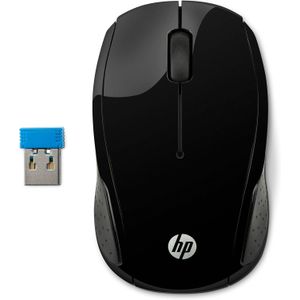 HP 200 X6W31AA Optical Sensor Wireless Mouse - Black