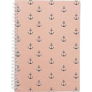 A5 Graphic Lined Spiral Notebook 80 Sheets High Quality Paper Durable Wire Binding Compact Pad Perfect for Study Office and School Multicolor