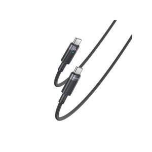 Yesido CA160 Aluminum Alloy Shell 60W Fast Charging Type-C To Type-C Auto Disconnecting Charging Data Cable