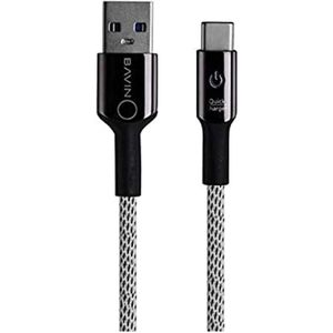 Bavin CB-157 Quick Charging Auto Disconnect Nylon Braided Cable 2.4A for USB To Type-C