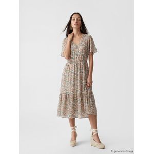 LC Waikiki V Neck Floral A Form Dress