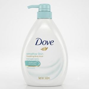 Dove Sensitive Skin Body Wash 550ml - Hypoallergenic Shower Gel for Sensitive Skin