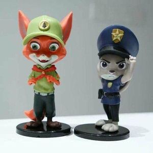 General Zootopia movie character figures – Nick Wilde and Judy Hobbs – High-quality PVC models with intricate details – Perfect gift for children and movie fans – Durable figures for display, decoration, and collecting
