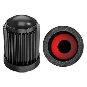 SAMIKIVA (30 Pack) Tire Stem Valve Caps, with O Rubber Ring, Universal Stem Covers for Cars, SUVs, Bike and Bicycle, Trucks, Motorcycles, Airtight Seal Heavy Duty (Black (30 Pack))