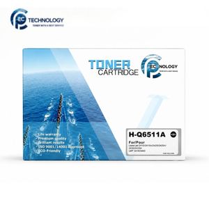 PC TECHNOLOGY HP 11A Q6511A Compatible Black Laser Toner Cartridge High Quality 6000 Pages for HP LaserJet 2400 2410 2420 2430