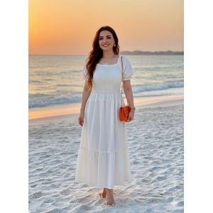 Long Casual Dress - Off-White