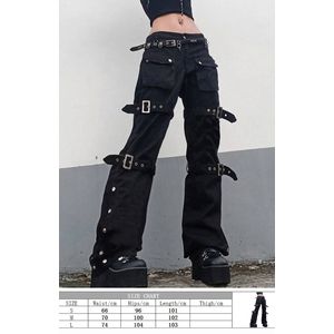 Repairman Go to the circuit Publication black cargo pants chain Excursion  virgin style