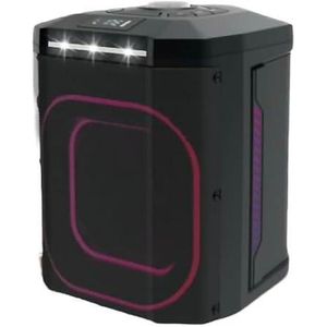 Platinum AH-8060 Portable Bluetooth Party Speaker, 8 Inch Woofer, Rechargeable Battery, USB & SD Card Support, LED Disco Lights, Remote Control