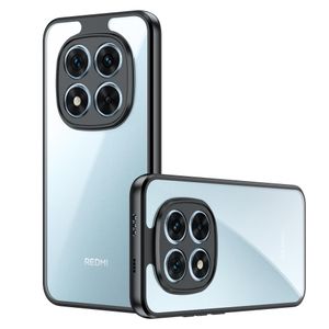 Clear TPU Case for Xiaomi Redmi Note 15 4G / 5G / Poco M8, Camera protection, Shock-absorbing protection, Scratch-resistant surface - Black